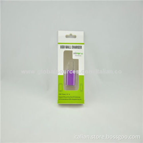 5V/1,000mAh High-quality USB Power Adapters for iPhone 5, US/EU Plug, 100-240V AC Input